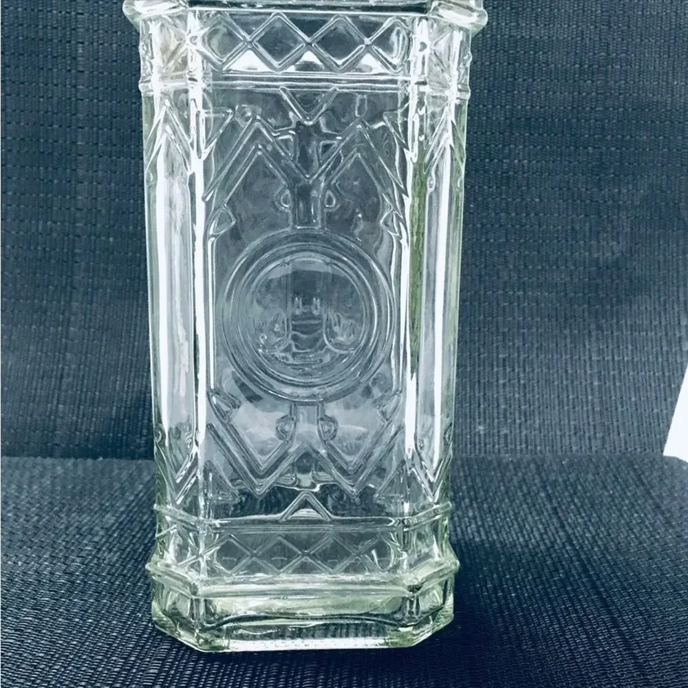 Large Clear Glass Bud Vase / Apothecary Glass Bottle with Cork Lid - Picture 4 of 4